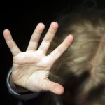 Girl struggling with outstretched hand