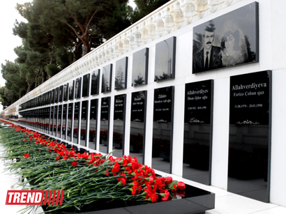 20 января в Азербайджане вспоминали жертв трагедии 25 - летней давности